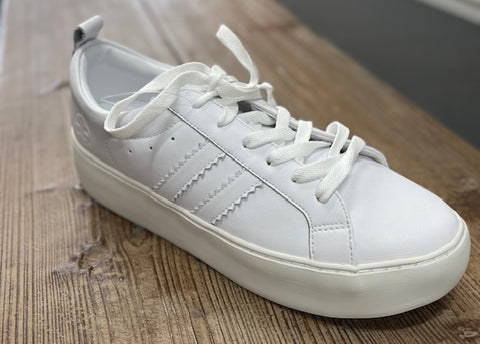 Human Cult White Leather Sneaker